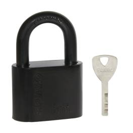 Замок Fuaro (Фуаро) навесной PL-WEATHER-1550 Black 4 fin key ( PL-15-50) диск. /блистер