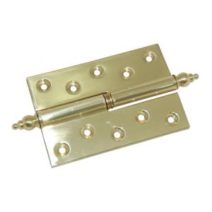 Петля дверная П-180 левая сталь/латунь на парадную дверь ЛАТУНИНА Петля дверная П-180 левая сталь/латунь на парадную дверь ЛАТУНИНА