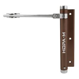 Доводчик дверной пружинный НОРА-М 101 до 20 кг коричневый
