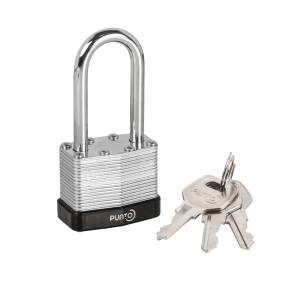 Замок навесной PK-6540L 3 key англ.кл. длинная дужка Punto (Пунто)