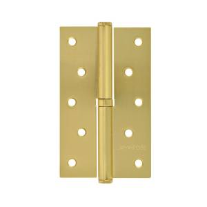 Петля съемная ПН 750-5 без колпачка 125х75х2,5 мат.золото левая Нора-М (2/20/100)