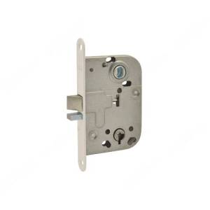 Корпус замка 114 для финских дверей фиксатор (хром) Нора-М