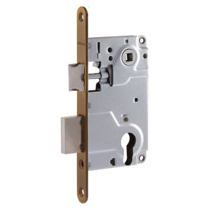 Корпус замка ЗЩ 25-85 мм под МЦ + ответка матовый кофе Нора-М