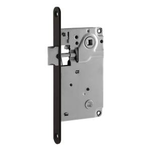 Корпус замка ЗЩ 13-90 мм под фиксатор + ответка черный Нора-М