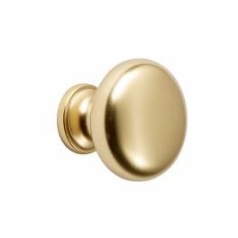 Ручка мебельная кнопка Н76 сатиновое золото металл