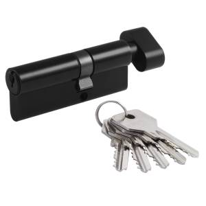 Механизм цилиндровый ЕСО Z ЛВ-80 (45-35в) черный Нора-М