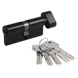 Механизм цилиндровый ЕСО Z ЛП-70В (35-35в) черный Нора-М