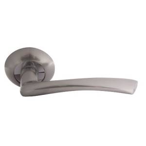 Ручка дверная 57А AL матовый никель Нора-М РАСПРОДАЖА