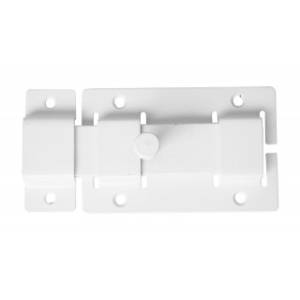 Задвижка накладная ЗД 02 (прямоуг.ригель, белая) Киров (20)