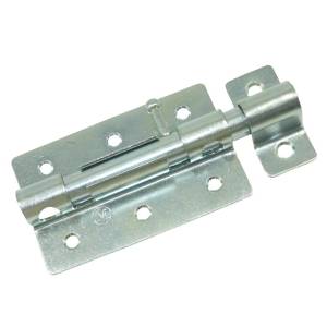 Задвижка дверная ЗД-08 отверстие под навесной замок цинк Металлист (20)