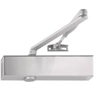 Доводчик дверной FARGO F73 EN 2-5 ветр.тормоз, термостаб, антиванд.клапан, BC, серебро