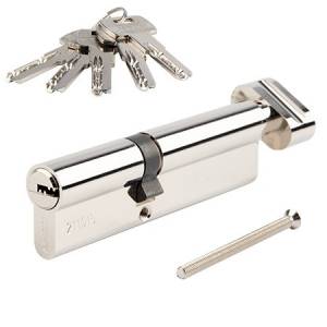 Механизм цилиндровый SM-110(45/65C)-C-NI перфо ключ-вертушка Апекс