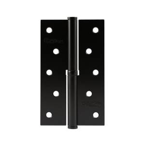 Петля съемная ПН 750-5 без колпачка 125х75х2,5 черная левая Нора-М (2/20/100)