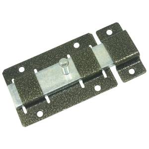 Задвижка дверная ЗД-02 пол. бронза Металлист (20)