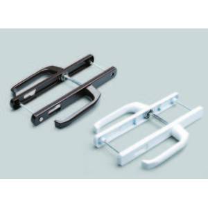 Ручки дверные 25/85 для металлопласта 221мм/2винта/пруж. коричневые