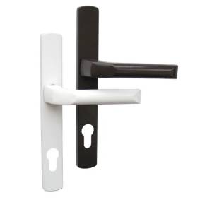 Ручки дверные 26/92 для металлопласта 249мм/2винта/пруж. коричневые