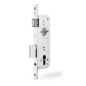 Замок врезной ЗВ 152 R w/b (40 мм без ручек, никель) Кале (30)