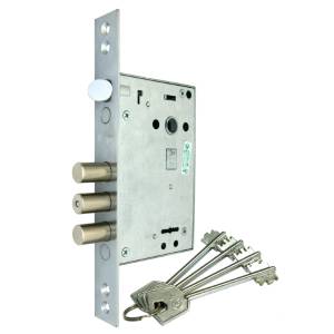 Замок врезной ЗВ-А31-4Л-Хп (бэксет 62, м/о 93) Крит Crit