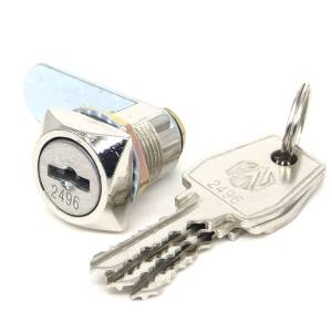 Замок почтовый 0802 20/90&deg; ригель прямой 3 ключа (24)