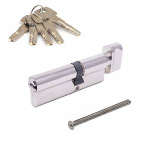 Механизм цилиндровый SM-85(40/45C)-C-Ni перфо ключ-вертушка Апекс