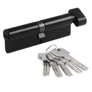 Механизм цилиндровый STD Z ЛПВ-120 (60-60) ключ-вертушка черный Нора-М