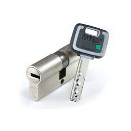 Цилиндр MUL-T-LOCK МТL 800 90ТФ (45?45ТФ) никель сатин флажок&nbsp;ключ-вертушка