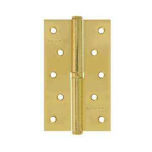 Петля съемная ПН 750-5 без колпачка 125х75х2,5 золото левая Нора-М (2/20/100)