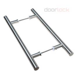 Дверная ручка скоба прямая DL PHS11/25/2ст/300/450 SS. нержавеющая сталь DOORLOCK