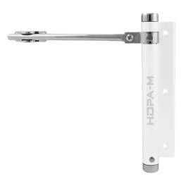Доводчик дверной пружинный НОРА-М 101 до 20 кг белый
