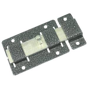 Задвижка дверная ЗД-02 пол. серебро Металлист (20)