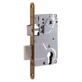 Корпус замка ЗЩ 25-85 мм под МЦ + ответка матовый кофе Нора-М