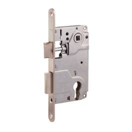 Корпус замка ЗЩ 25-85 мм под МЦ + ответка матовый никель Нора-М