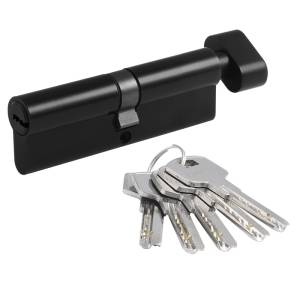 Механизм цилиндровый STD Z ЛПВ-100 (50-50) ключ-вертушка черный Нора-М