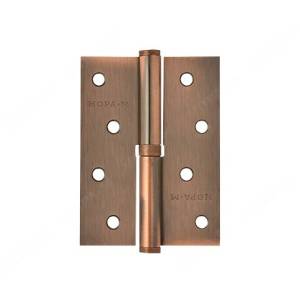 Петля съемная 750-4"-FHP-ECO 100х70х2,5 старая медь левая Нора-М