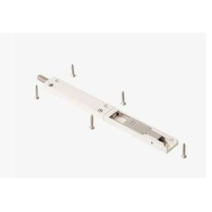 Шпингалет для алюминиевых дверей DWF накладной 220/8 мм, белый RAL 9016