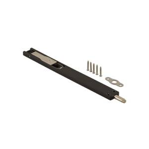 Шпингалет для алюминиевых дверей DWF накладной 220/8 мм, черный RAL 9005