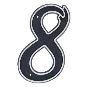 Цифра дверная МФ "8" на клеевой основе (черная)