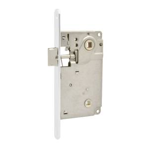 Корпус замка ЗЩ 13-90 мм под фиксатор белый + ответка белый Нора-М