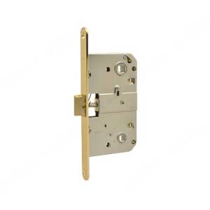 Корпус замка ЗЩ М 13-90 мм под фиксатор + ответка  золото Нора-М