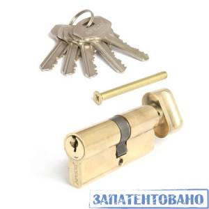 Механизм цилиндровый SC-70-Z-C-G англ.ключ-вертушка золото Апекс (6/36)