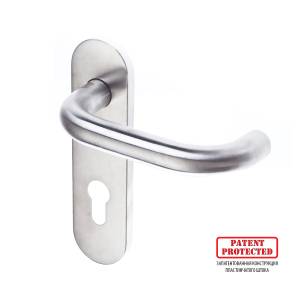 Ручка дверная DOORLOCK 038KP/F-S9 PZ72 матовая нержавеющая сталь