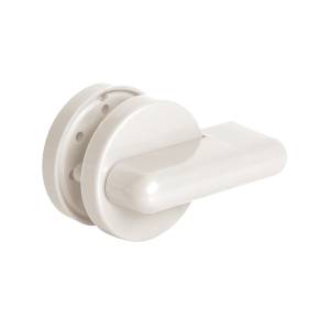 Ручка поворотная с индикатором занятости сантехническая BK6.WC.CABIN PVC WH белый AJAX
