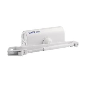 Доводчик дверной LONEX 330 от 50 до 120 кг белый морозостойкий