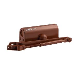 Доводчик дверной LONEX 330 от 50 до 120 кг коричневый морозостойкий