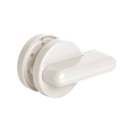 Ручка поворотная с индикатором занятости сантехническая BK6.WC.CABIN PVC WH белый AJAX