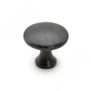 Ручка мебельная кнопка металл H76-2 (черная) FORATEX