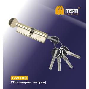 Цилиндр перф. ключ-вертушка CW 100 mm (55в/45) SN MSM