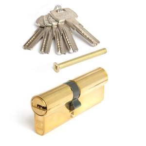 Цилиндровый механизм Premier RT-80(35/45)-G перфо ключ-ключ (золото) Апекс (6/36)