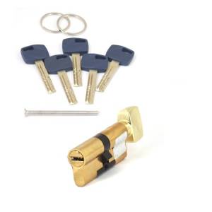 Механизм цилиндровый Premier XR-80(35/45C)-C15-G  перфо ключ-вертушка (золото) Апекс