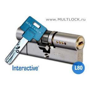 МЦ INTER L 80 ФИ (40х40) усиленный никель ключ-ключ 164G+ Mul-t-Lock